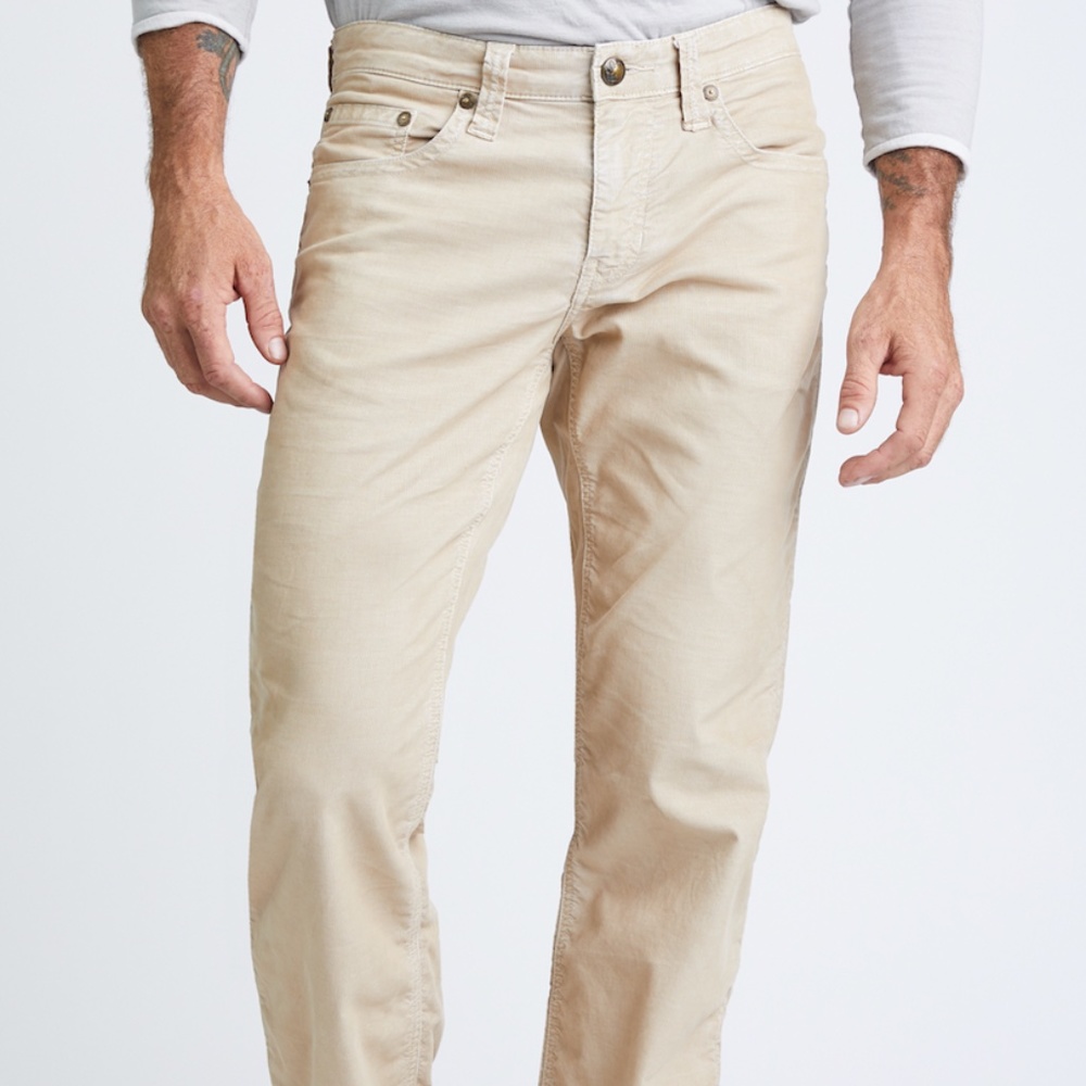 Men's Stictch's light cream super soft corduroy